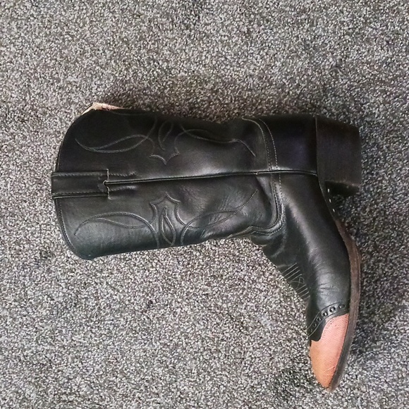 Gorgeous (but damaged) Vintage Womens Cowboy Boots 8B - Picture 2 of 12